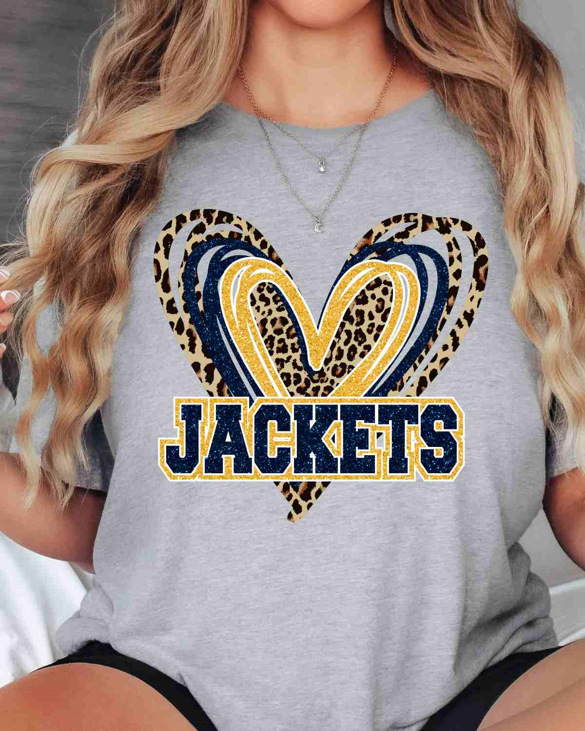 Jackets Triple Heart DTF Transfer