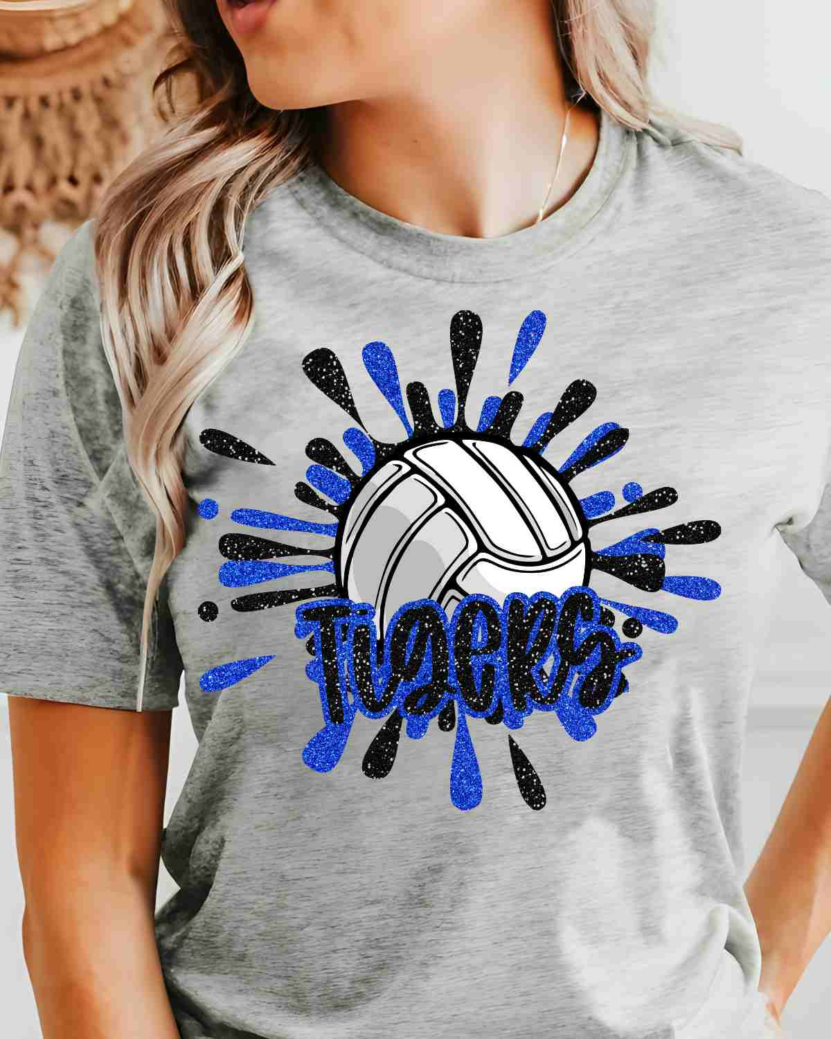 Tigers Volleyball Splatter DTF Transfer