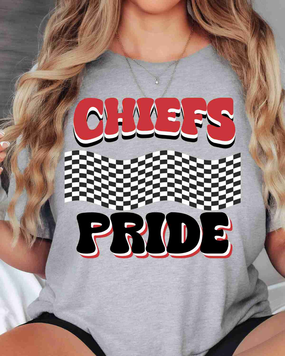 Chiefs Pride Checkered Banner DTF Transfer