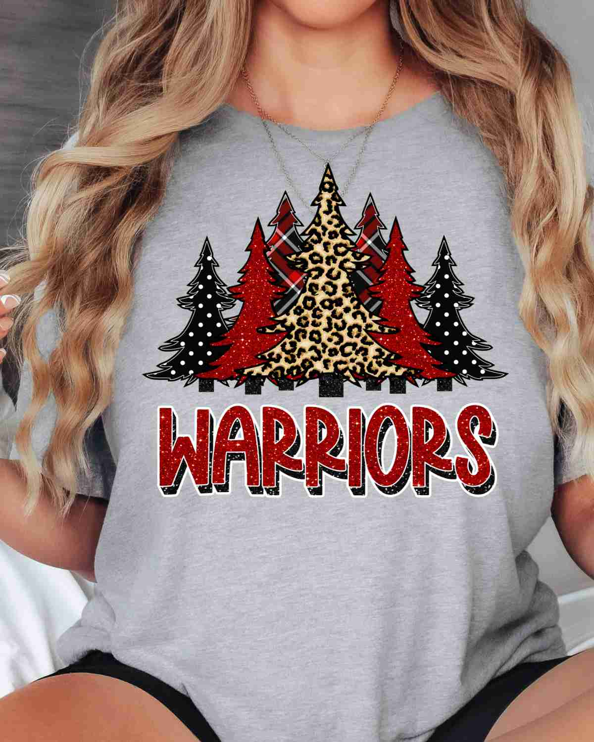 Warriors Christmas Trees DTF Transfer