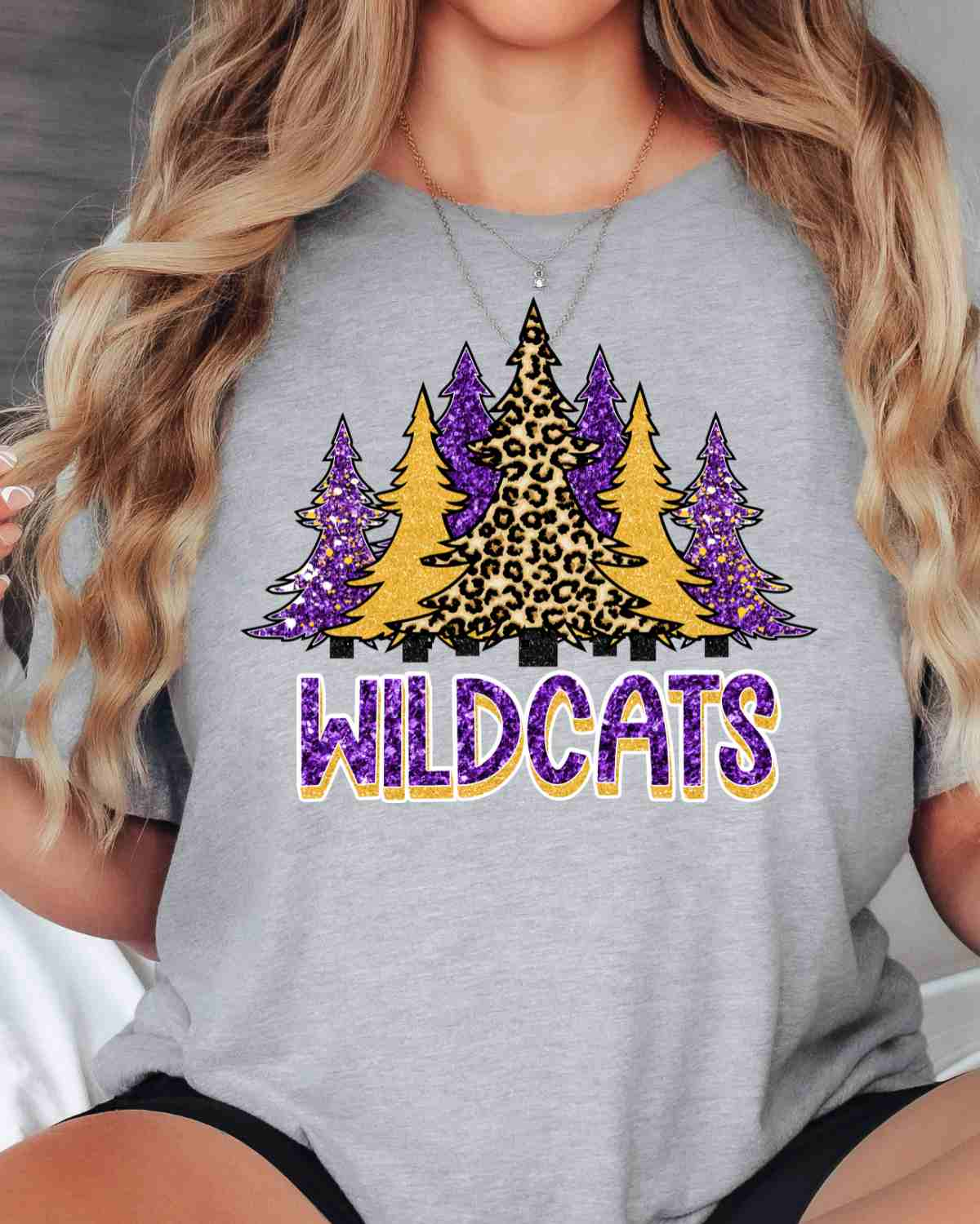 Wildcats Christmas Trees DTF Transfer