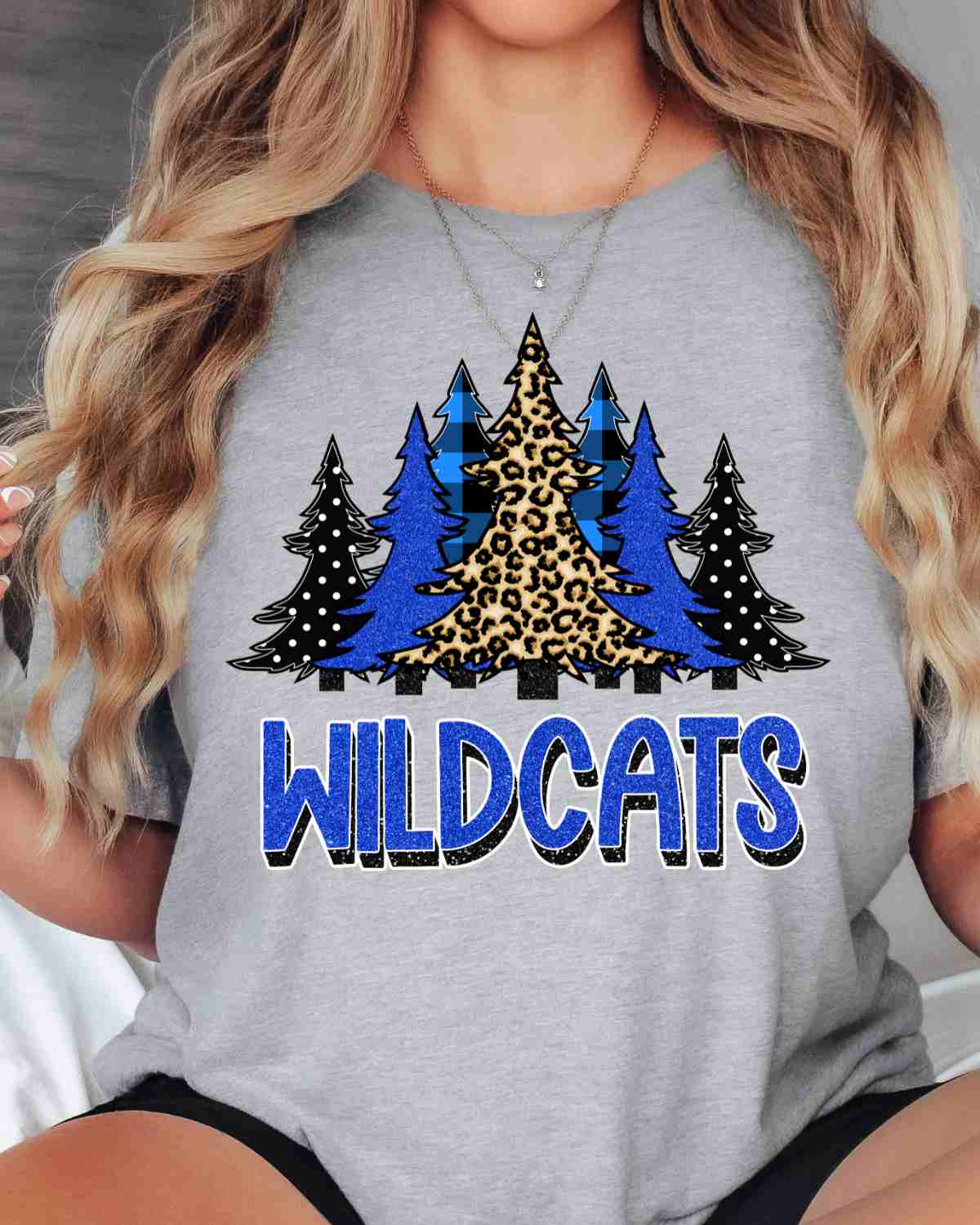 Wildcats Christmas Trees DTF Transfer