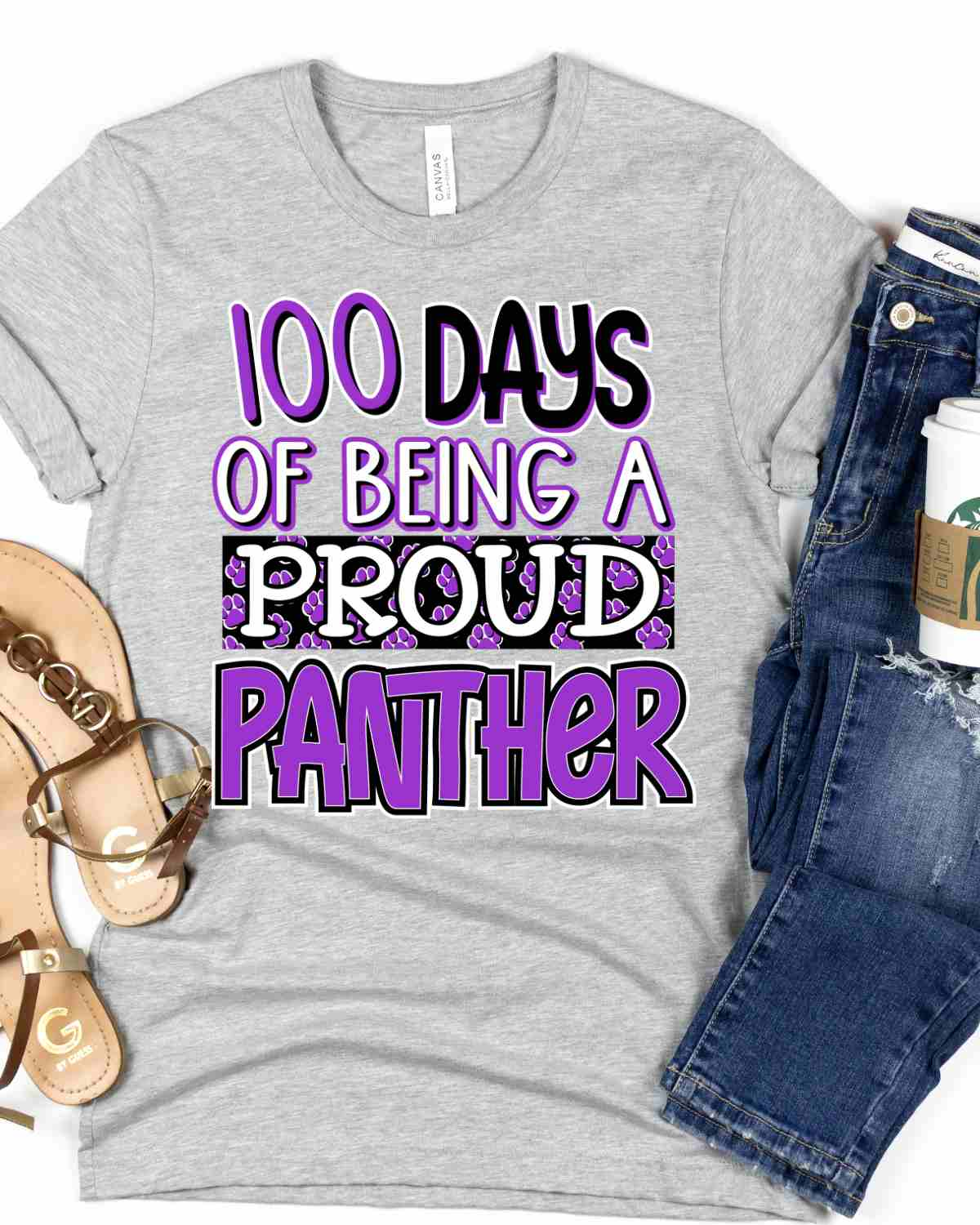 100 Days of being a Proud Panther DTF Transfer