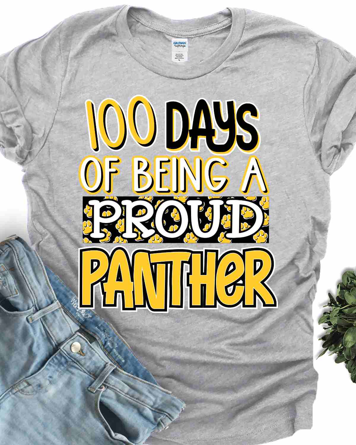 100 Days of being a Proud Panther DTF Transfer