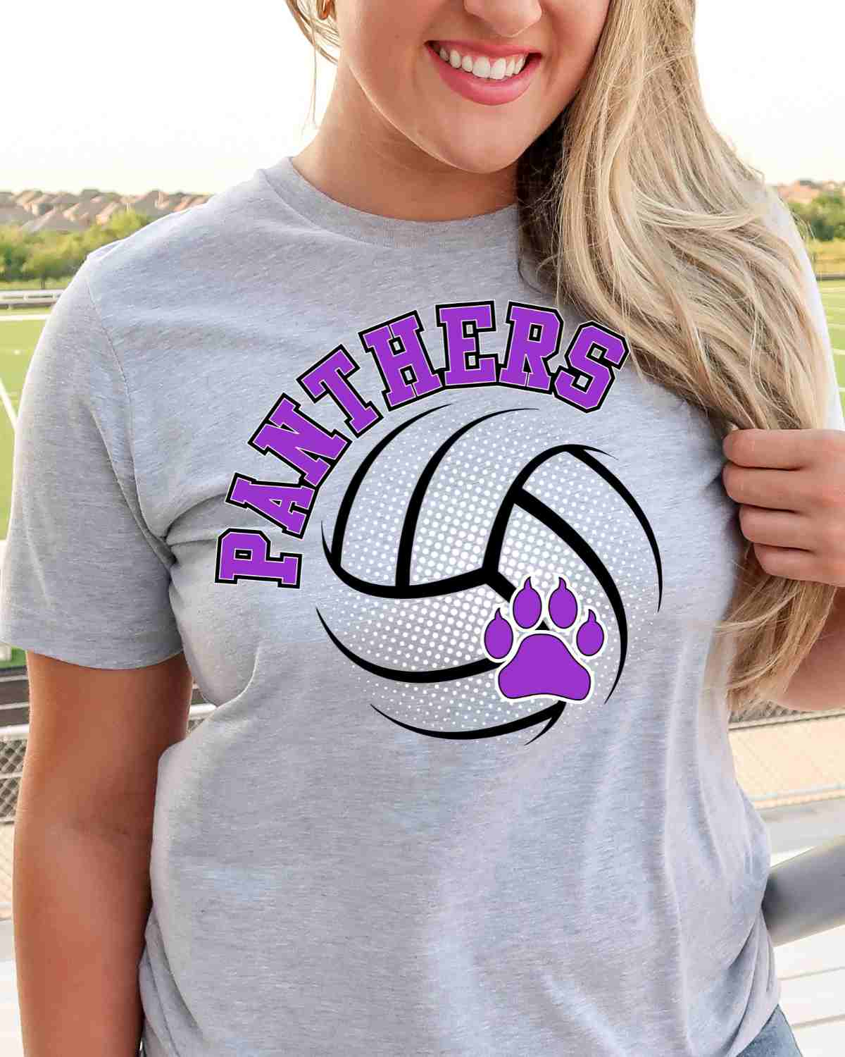 Panthers Volleyball Halftone DTF Transfer