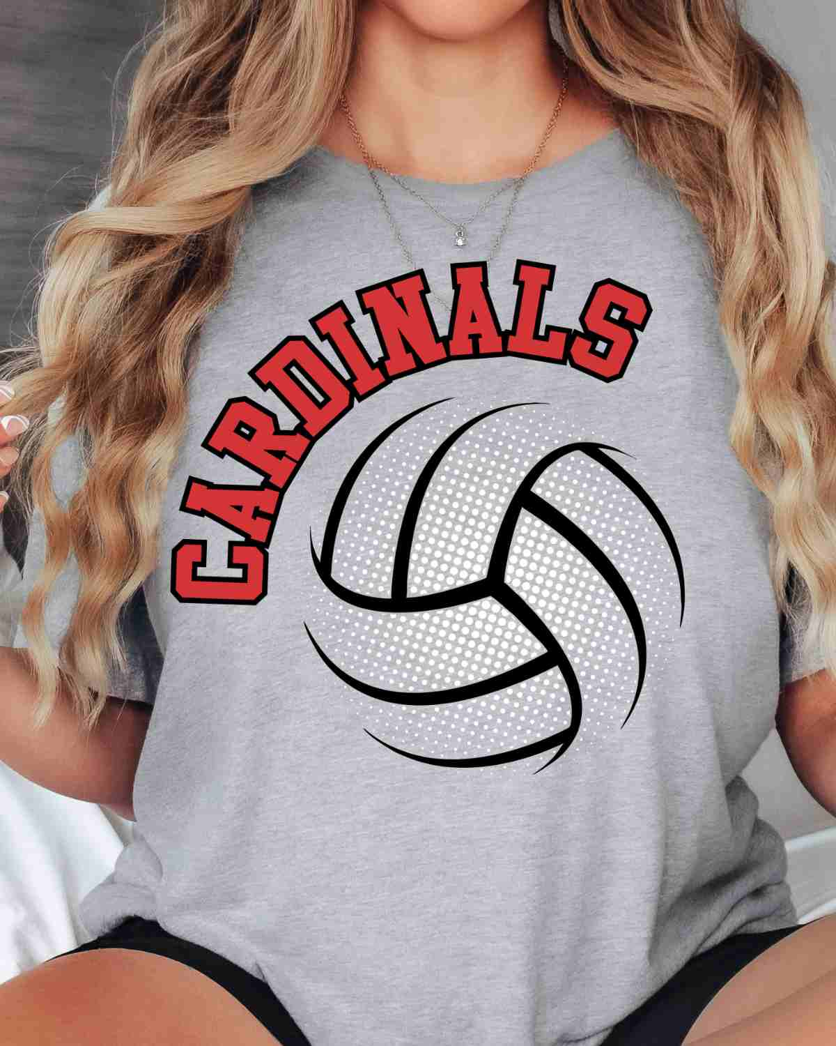 Cardinals Volleyball Halftone DTF Transfer