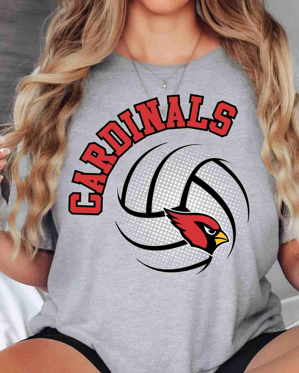 Cardinals Volleyball Halftone DTF Transfer