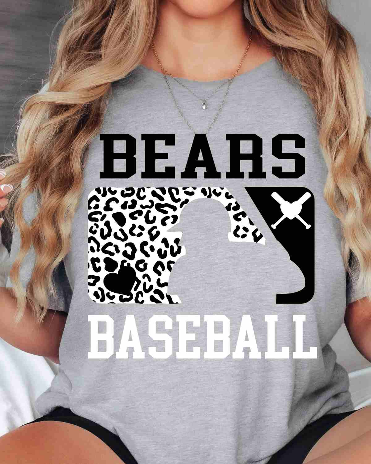 Bears Baseball Leopard Man DTF Transfer