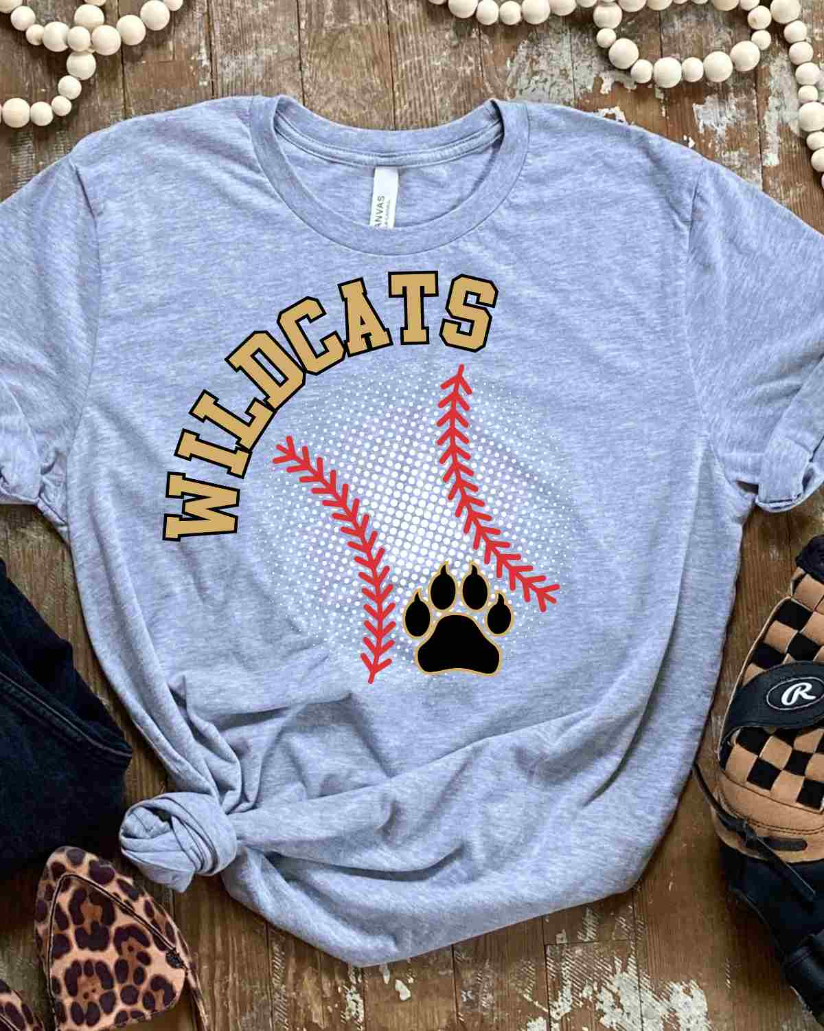 Wildcats Baseball Halftone DTF Transfer