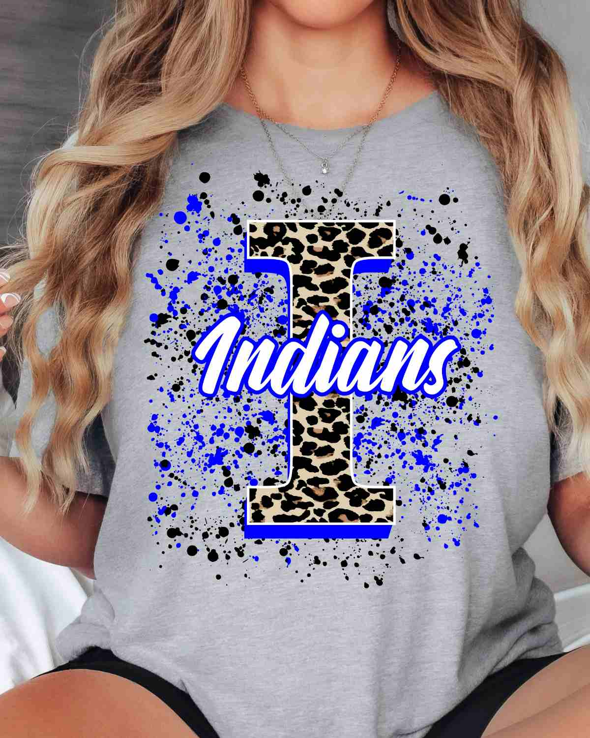 Indians Letter Splatter DTF Transfer