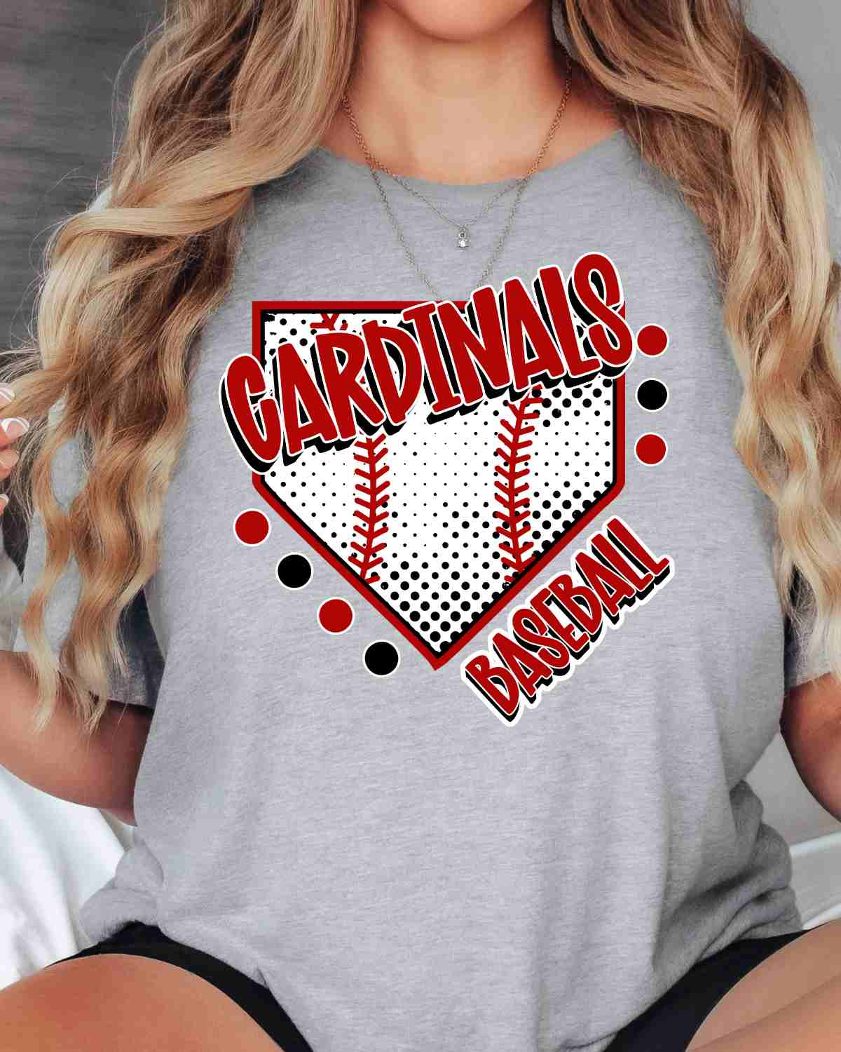 Cardinals Baseball Home Plate DTF Transfer