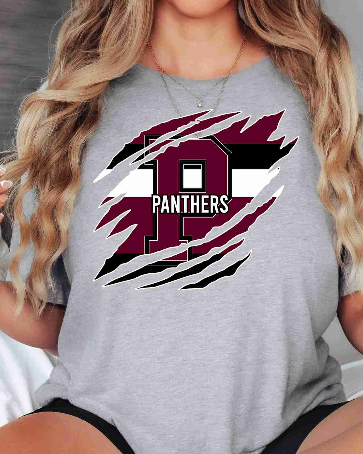 Panthers Swash Claw Mark DTF Transfer