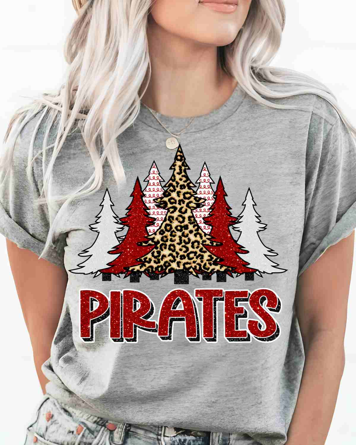 Pirates Christmas Trees DTF Transfer