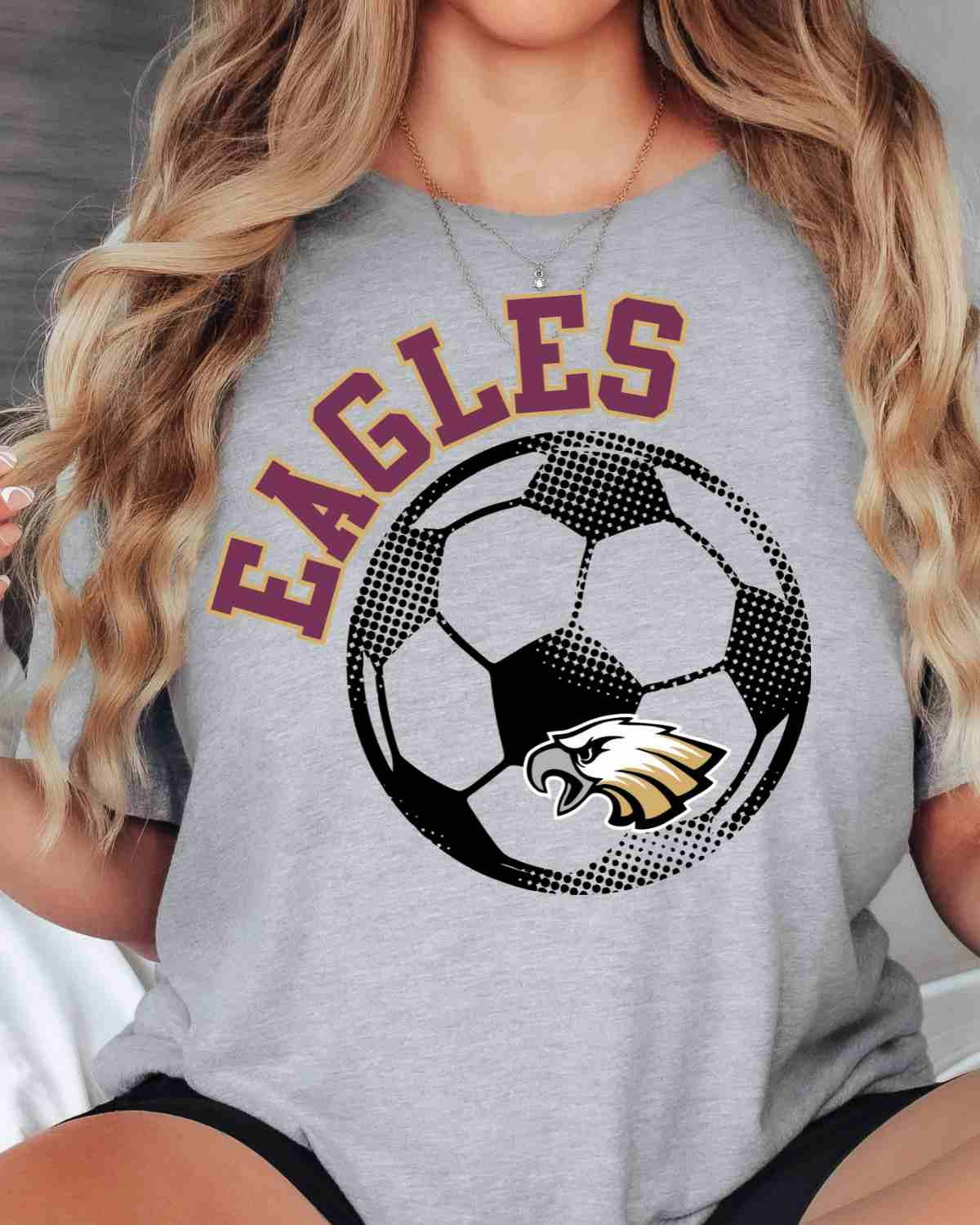 Eagles Soccer Halftone Ball DTF Transfer