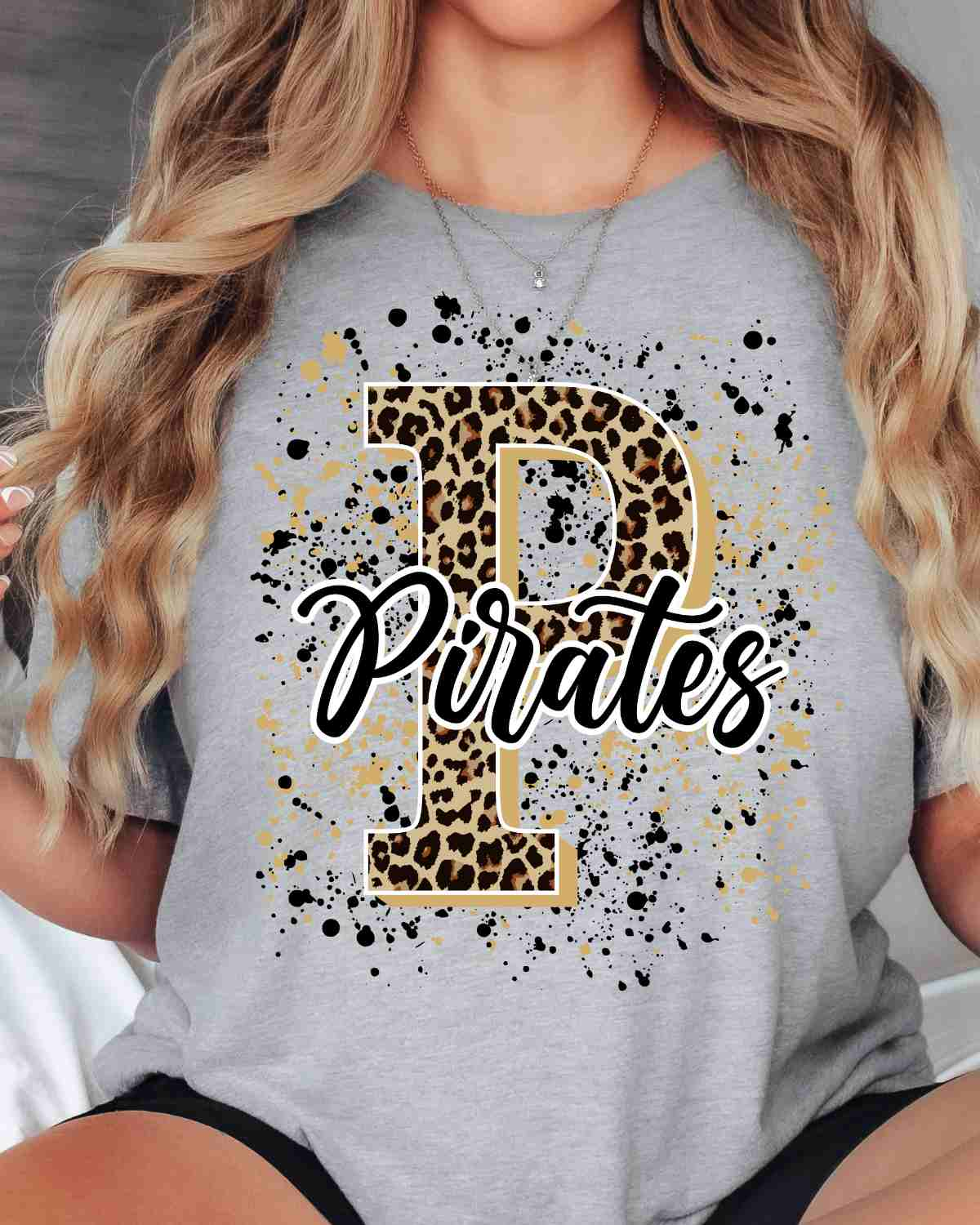 Pirates Letter Splatter DTF Transfer