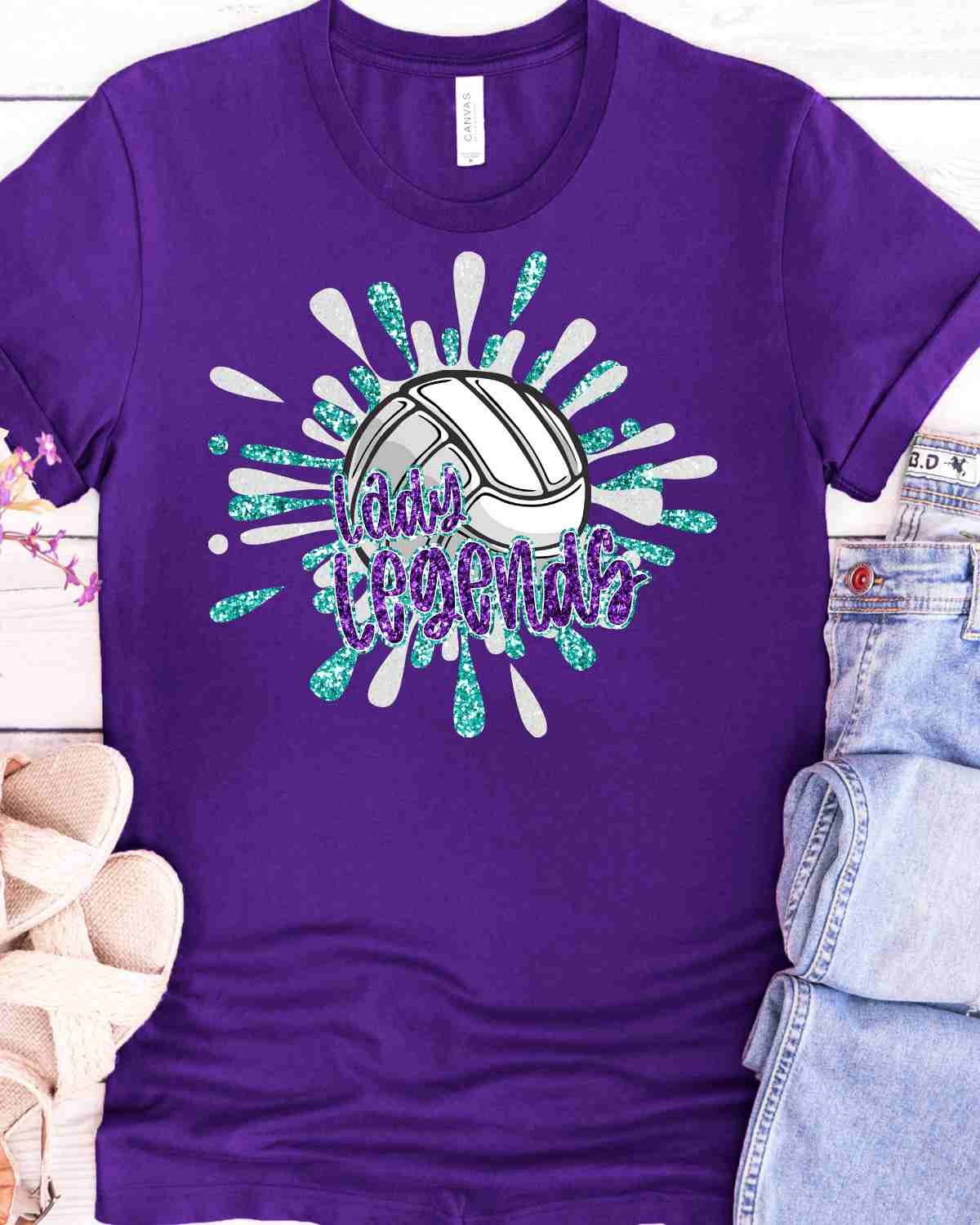 Lady Legends Volleyball Splatter DTF Transfer