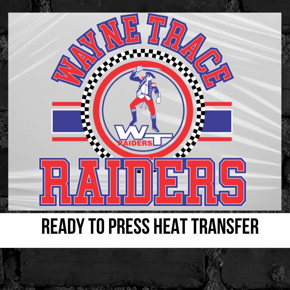 Wayne Trace Raiders Checkered Circle Logo DTF Transfer