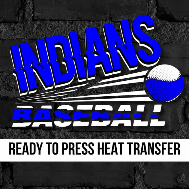 Indians Baseball Angled DTF Transfer – Rustic Grace Heat Transfer Company