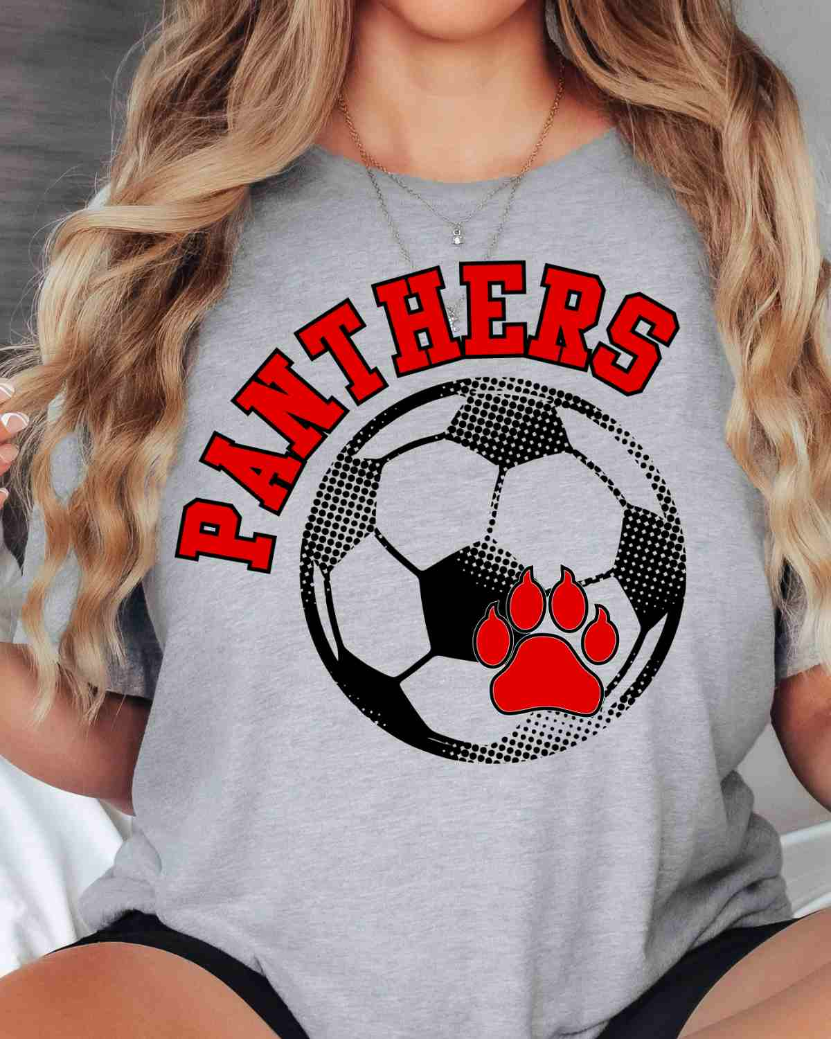 Panthers Soccer Halftone Ball DTF Transfer