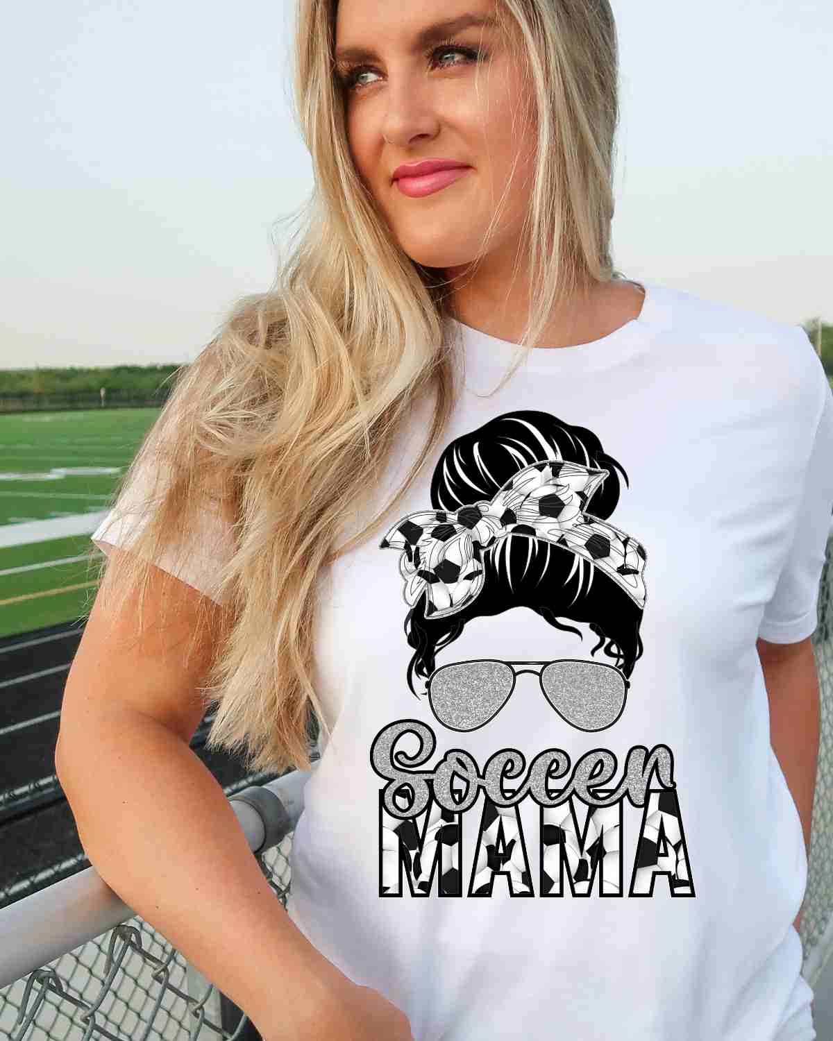 Soccer Mama Messy Bun DTF Transfer