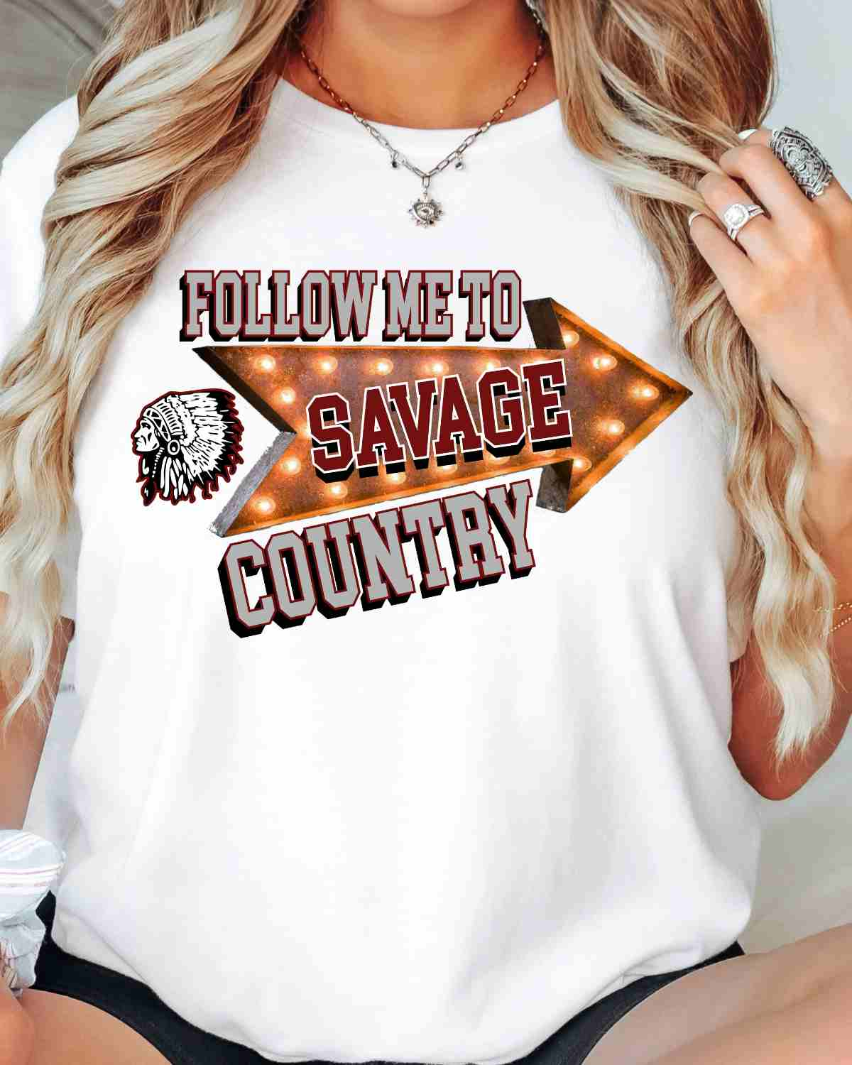 Follow Me to Savage Country DTF Transfer