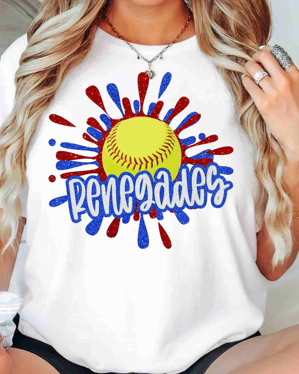 Renegades Softball Splatter DTF Transfer