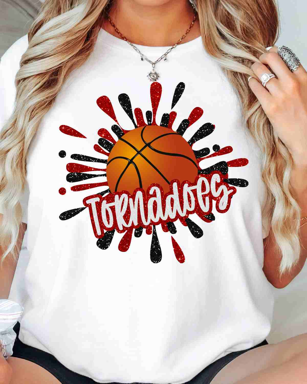 Tornadoes Basketball Splatter DTF Transfer