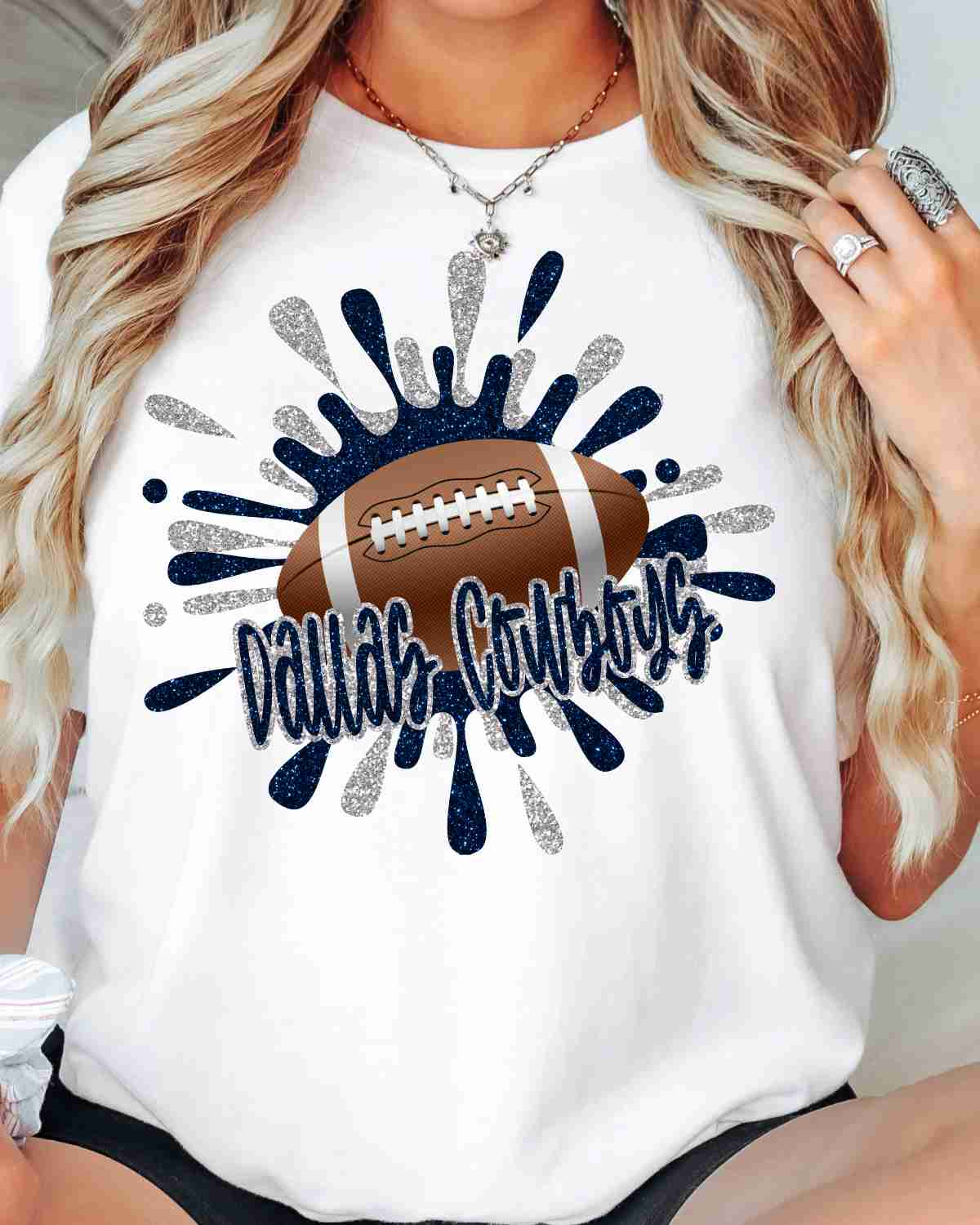 Dallas Cowboys Football Splatter DTF Transfer