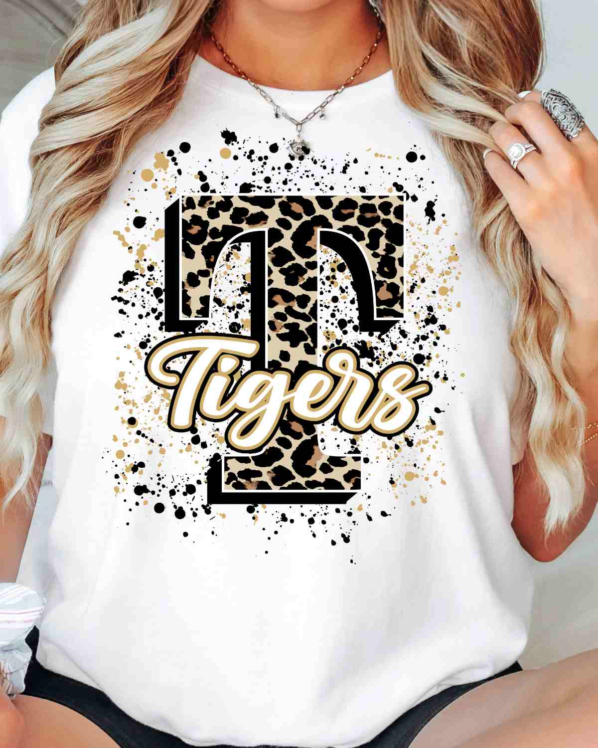 Tigers Letter Splatter DTF Transfer