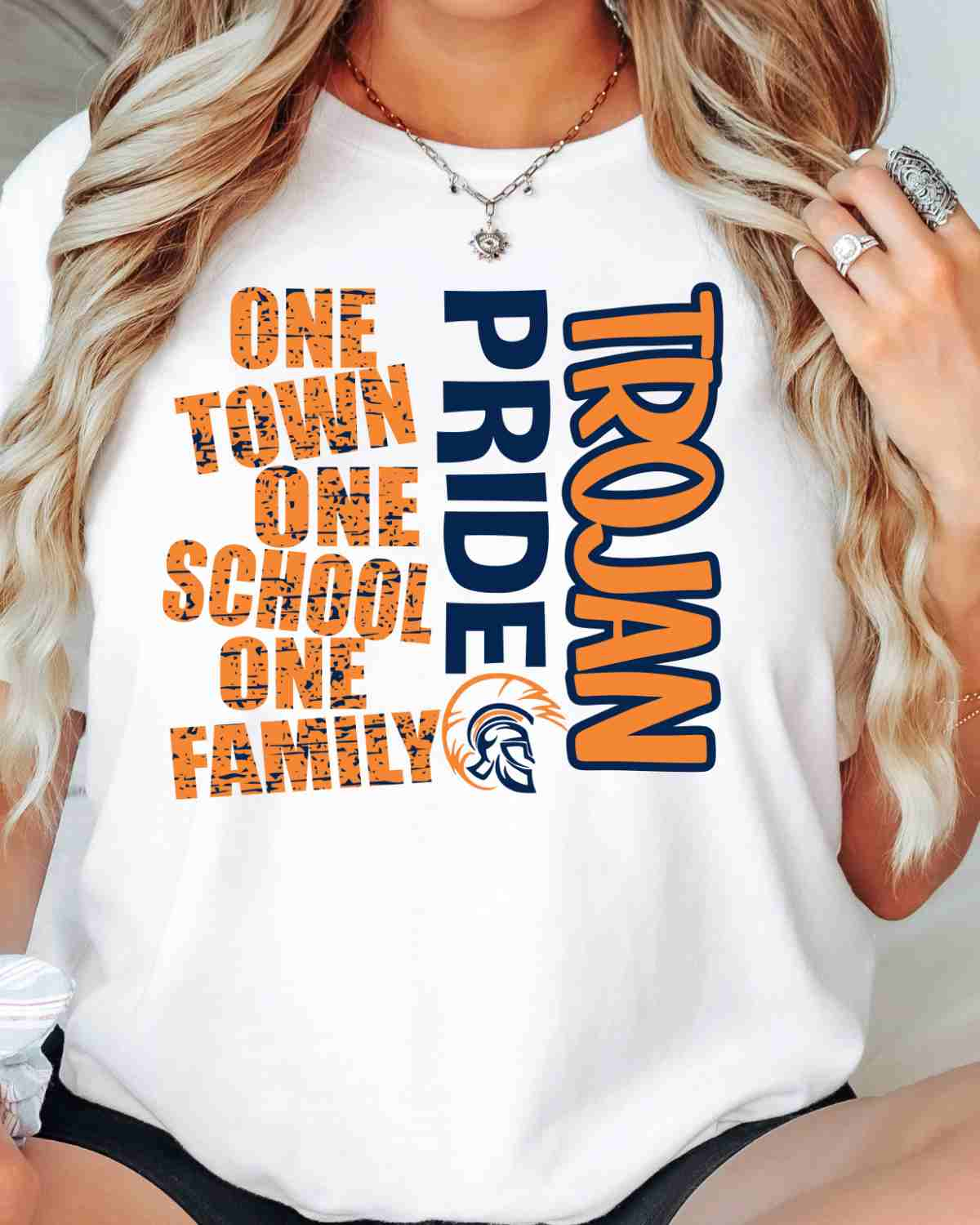 One Town One School Trojan Pride DTF Transfer