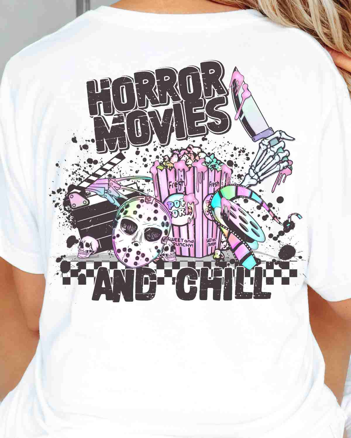 Horror Movie & Chill DTF Transfer