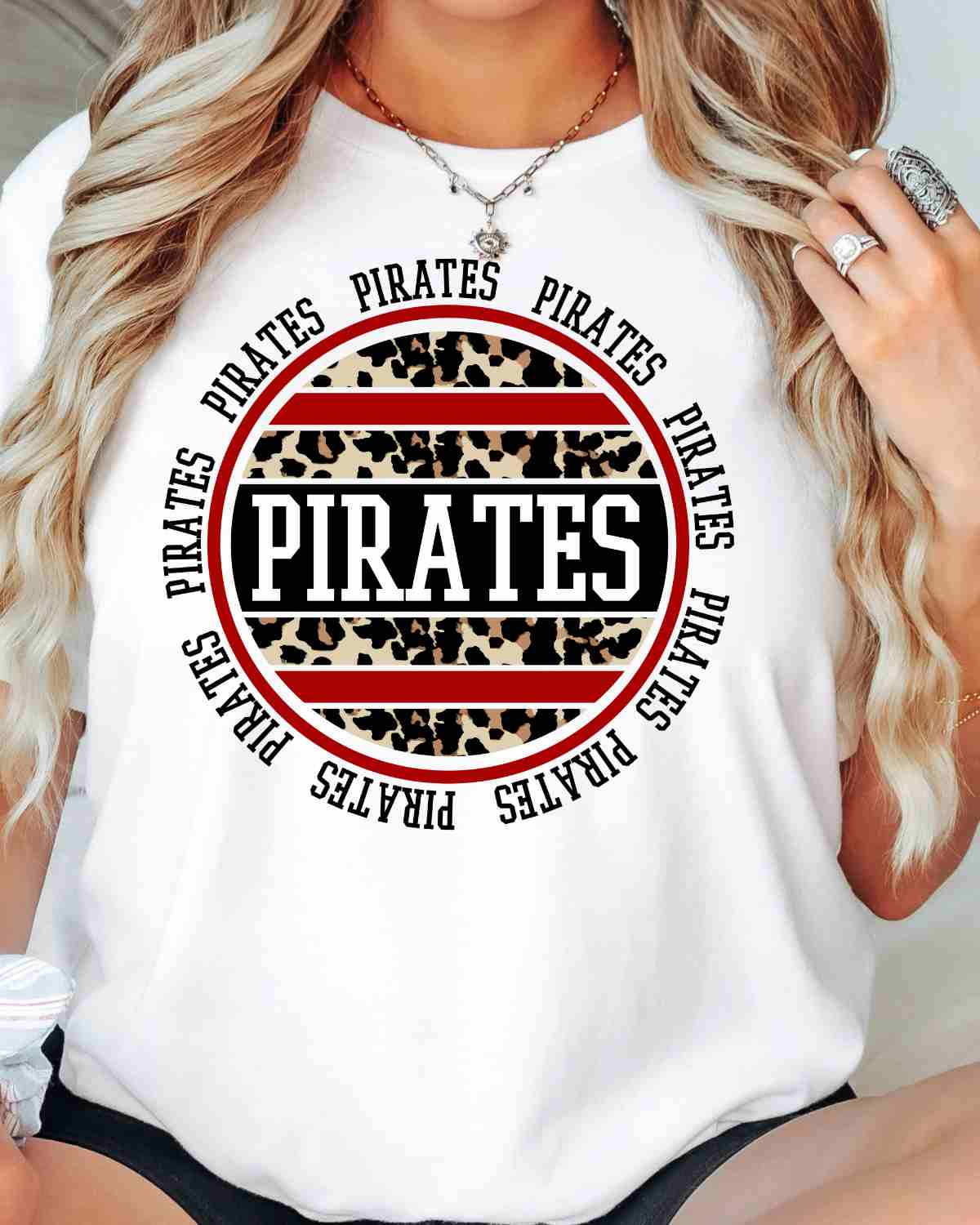 Pirates Leopard Circle DTF Transfer