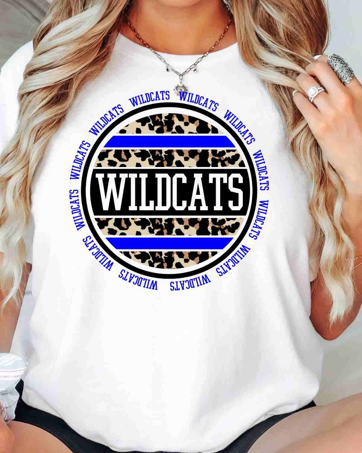 Wildcats Leopard Circle DTF Transfer