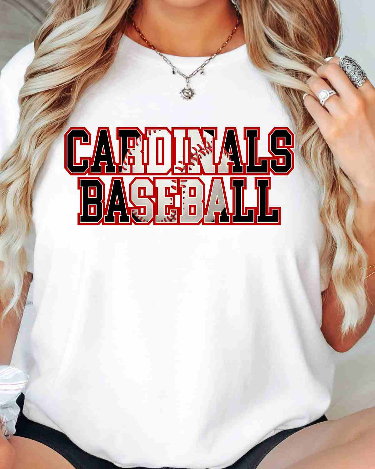 Cardinals Baseball Words DTF Transfer