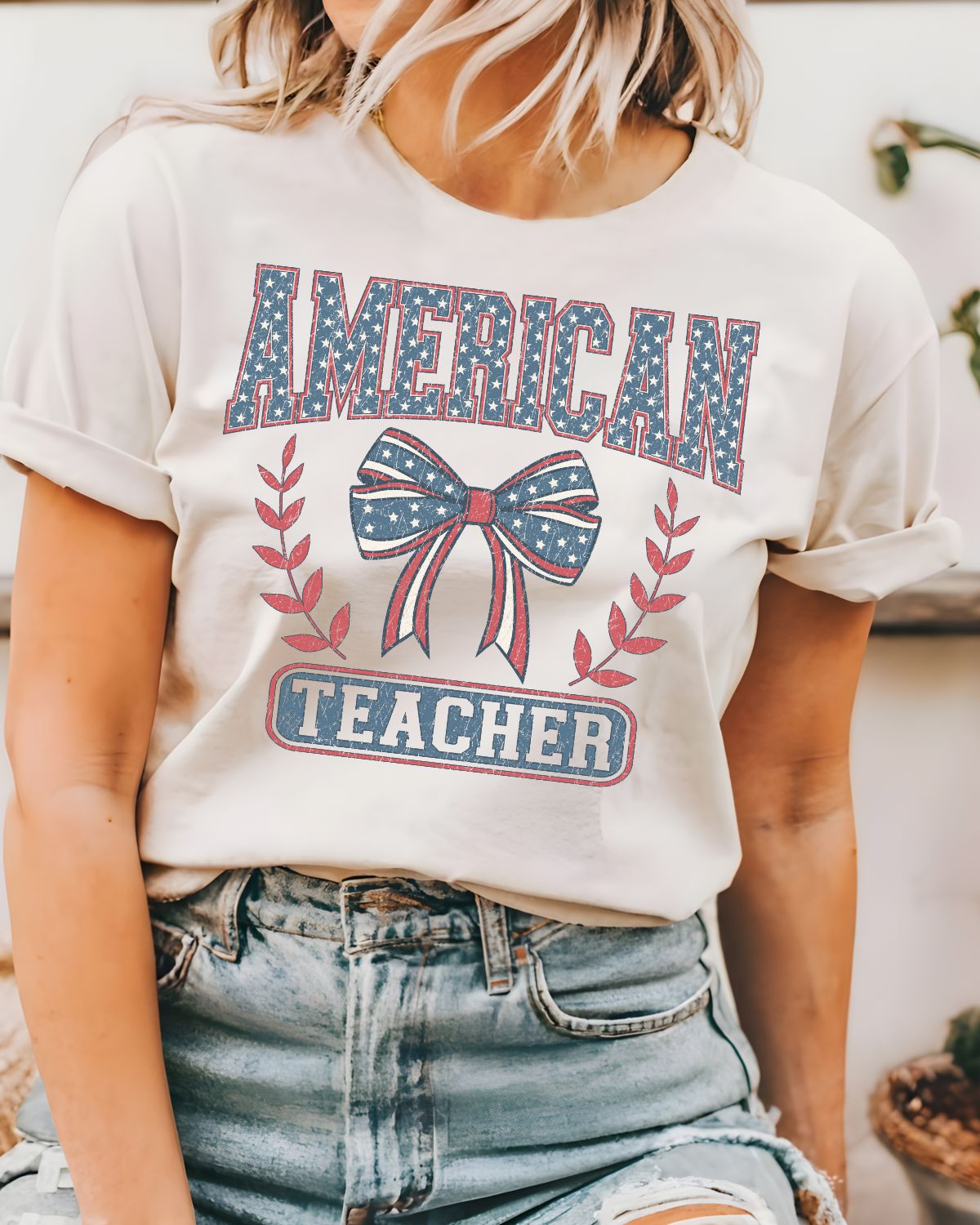 American Teacher Coquette DTF Transfer