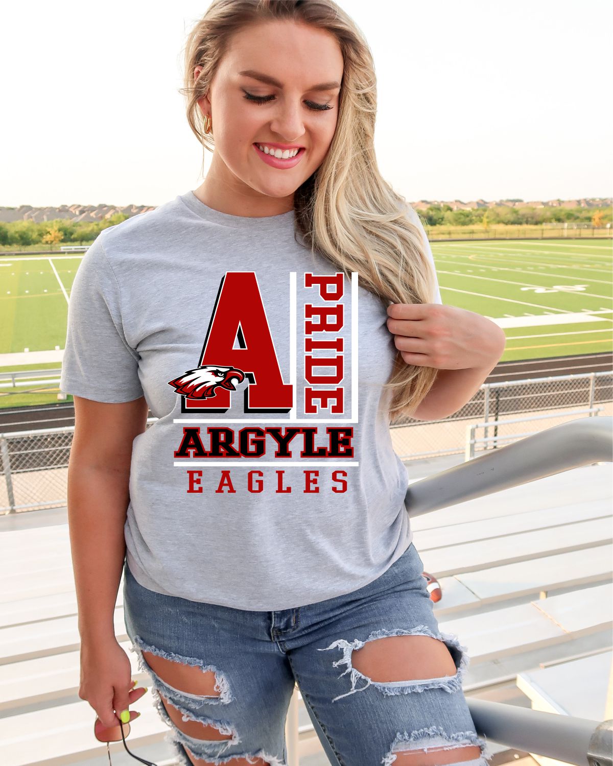 Argyle Eagles Pride Block DTF Transfer, rusticgracecompany.com