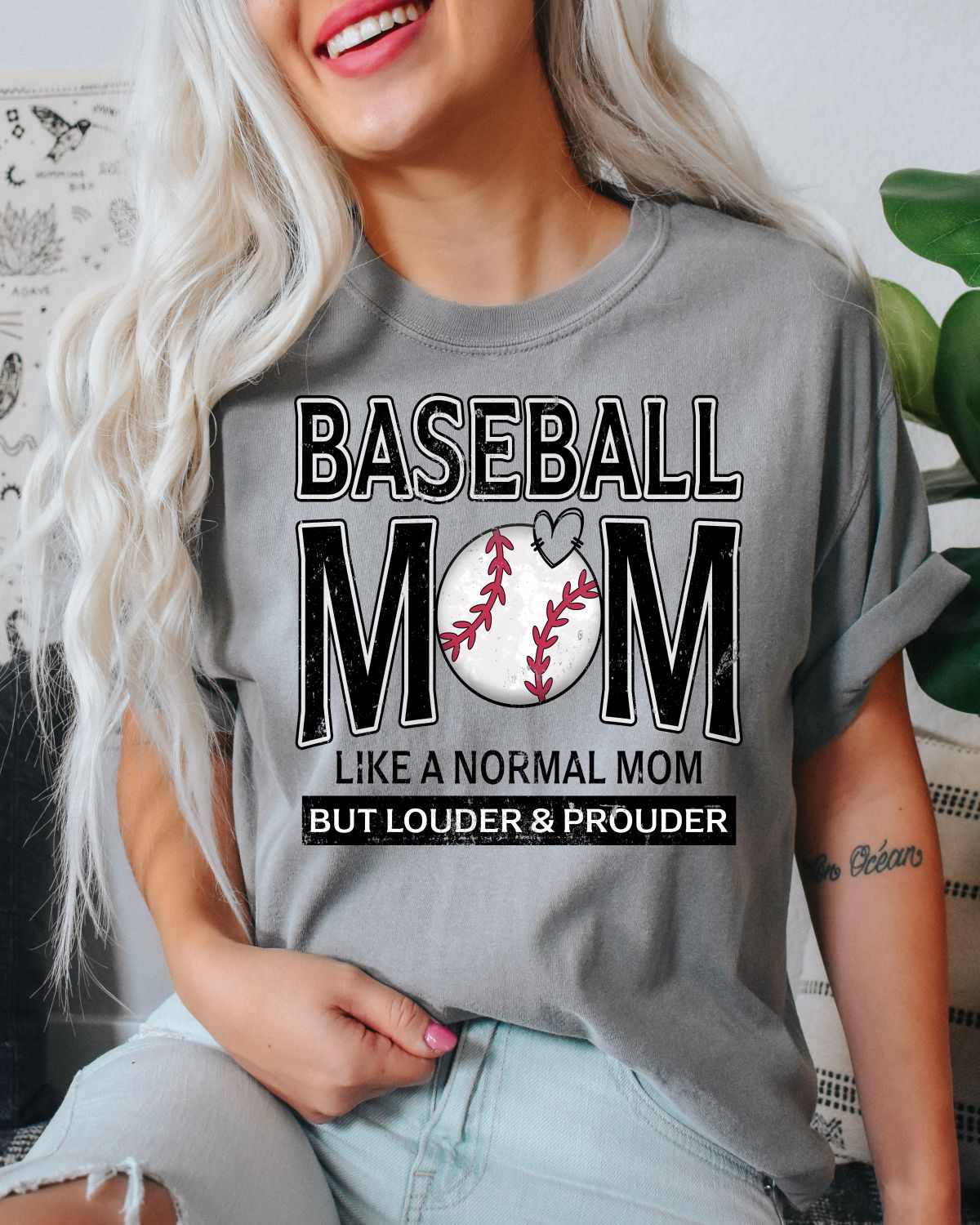 Baseball Mom Not Like a Normal Mom DTF Transfer