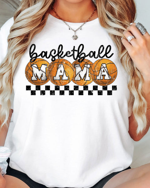 Basketball Mama Checkered DTF Transfer