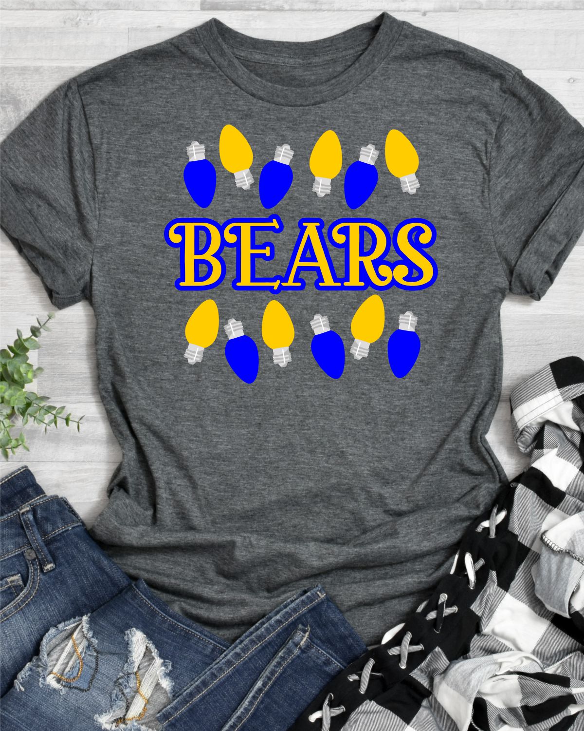 Bears Christmas Lights DTF Transfer