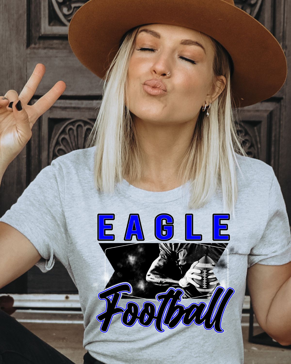 Eagle Football Photo DTF Transfer, rusticgracecompany.com