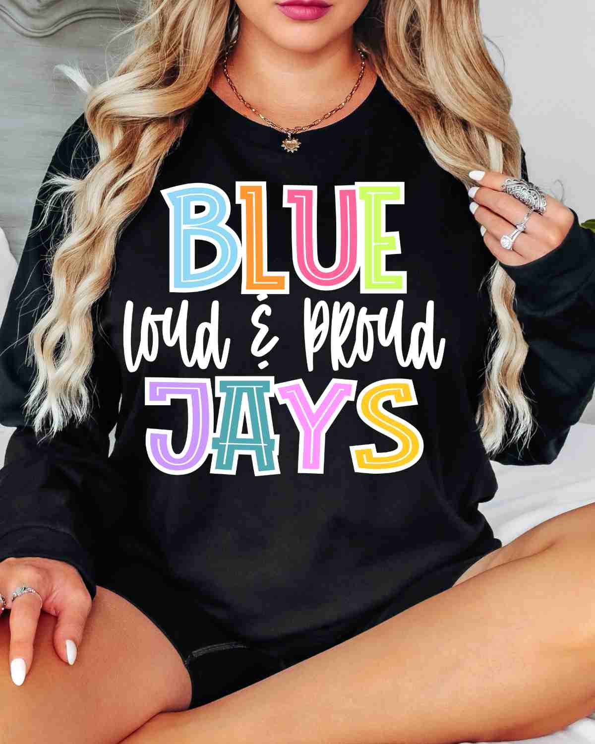 Bluejays Colorful Loud and Proud DTF Transfer