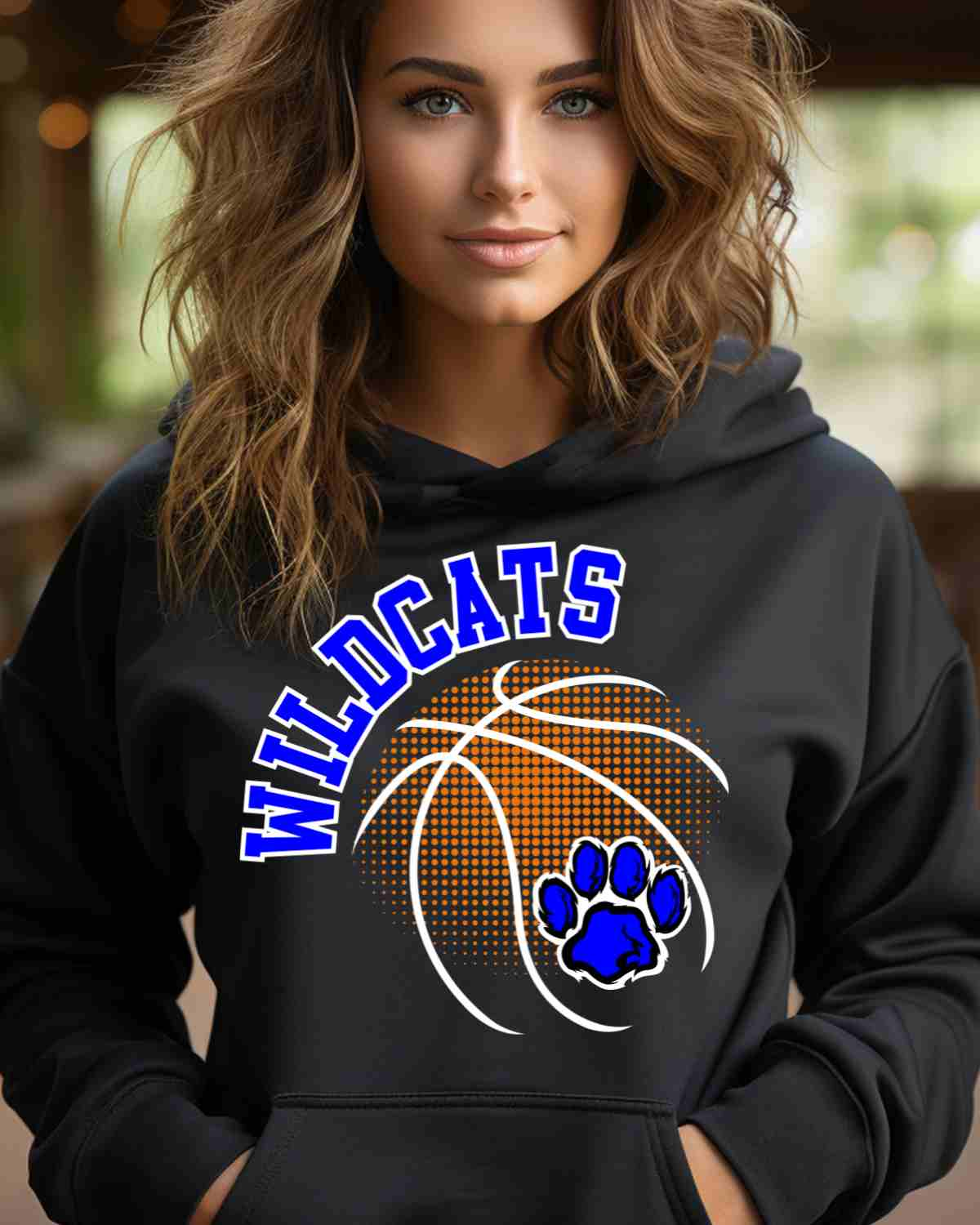 Wildcats Basketball Halftone DTF Transfer