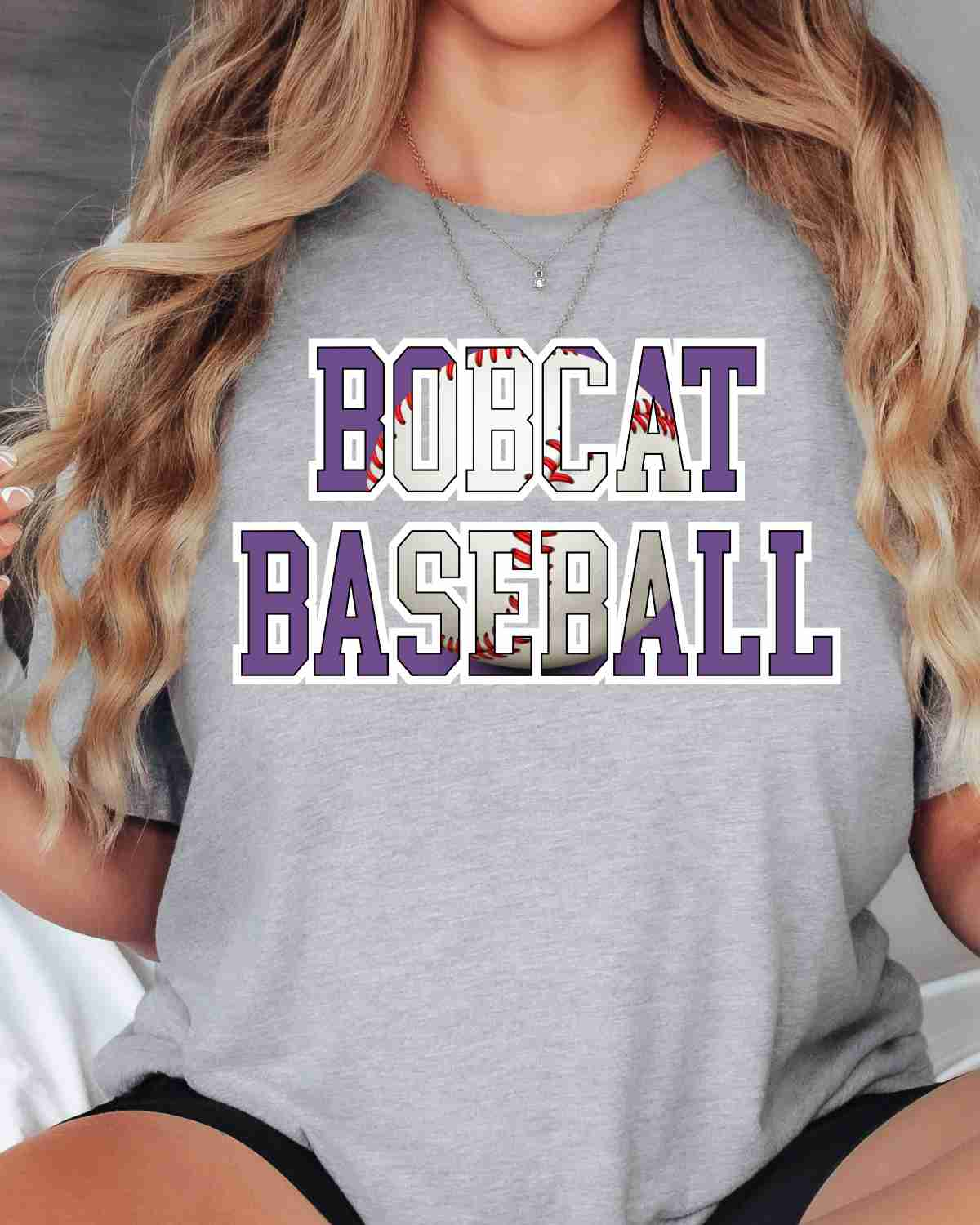 Bobcats Baseball Words DTF Transfer