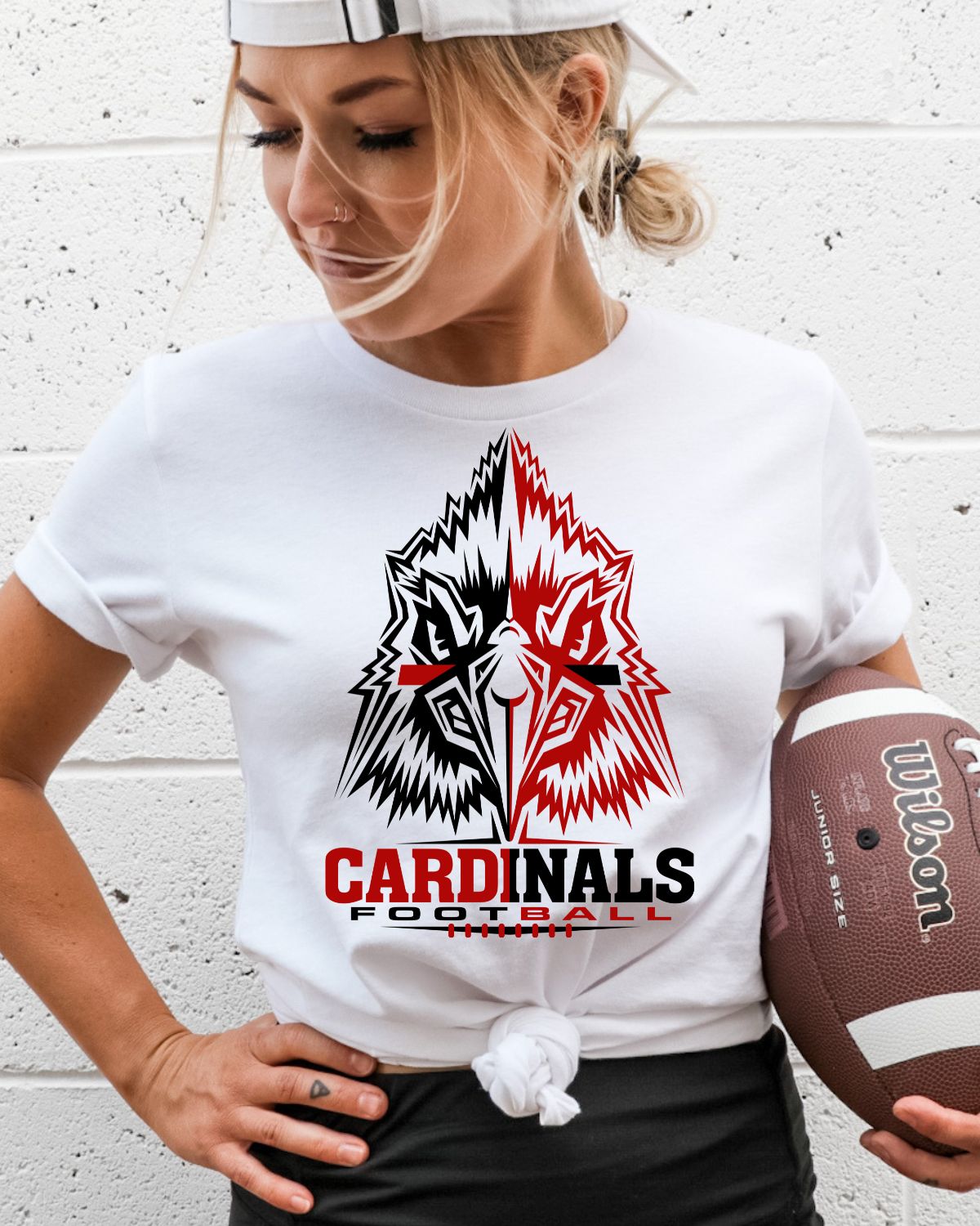 Cardinals Football Eye Black DTF Transfer