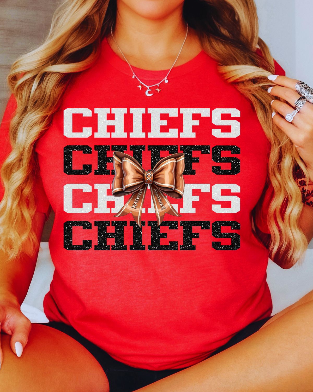 Chiefs Football Bow Repeat DTF Transfer