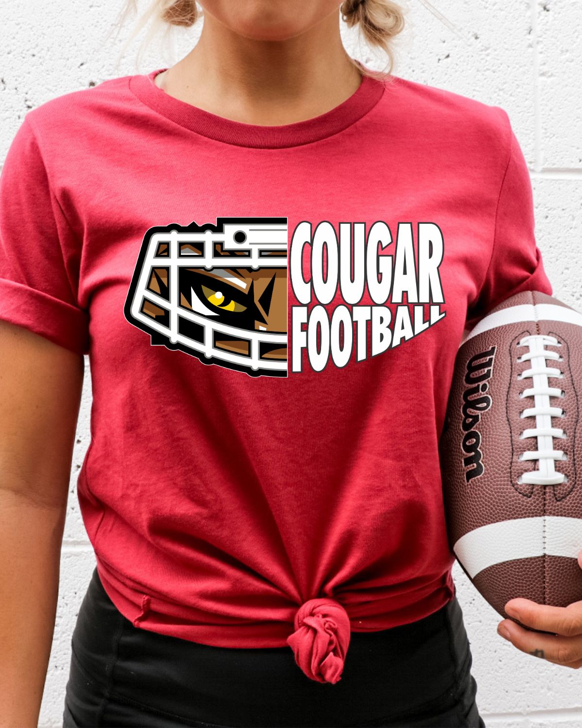 Cougar Football Eye Mask DTF Transfer