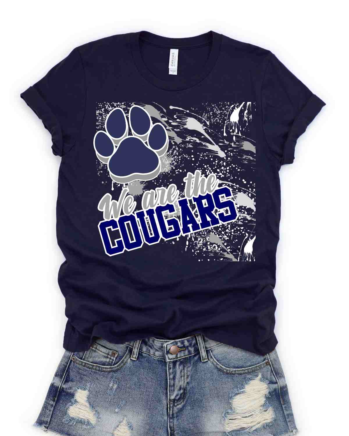 We Are the Cougars Splatter DTF Transfer