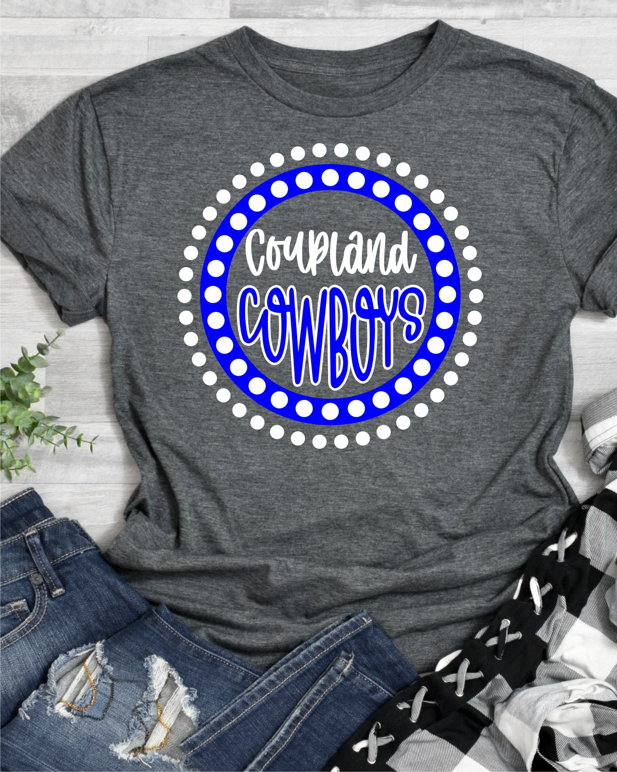 Coupland Cowboys Spirit Circle Dot DTF Transfer