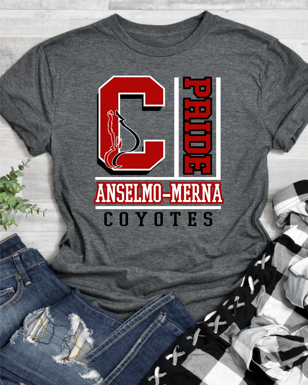 Anselmo-Merna Coyotes Pride Block DTF Transfer