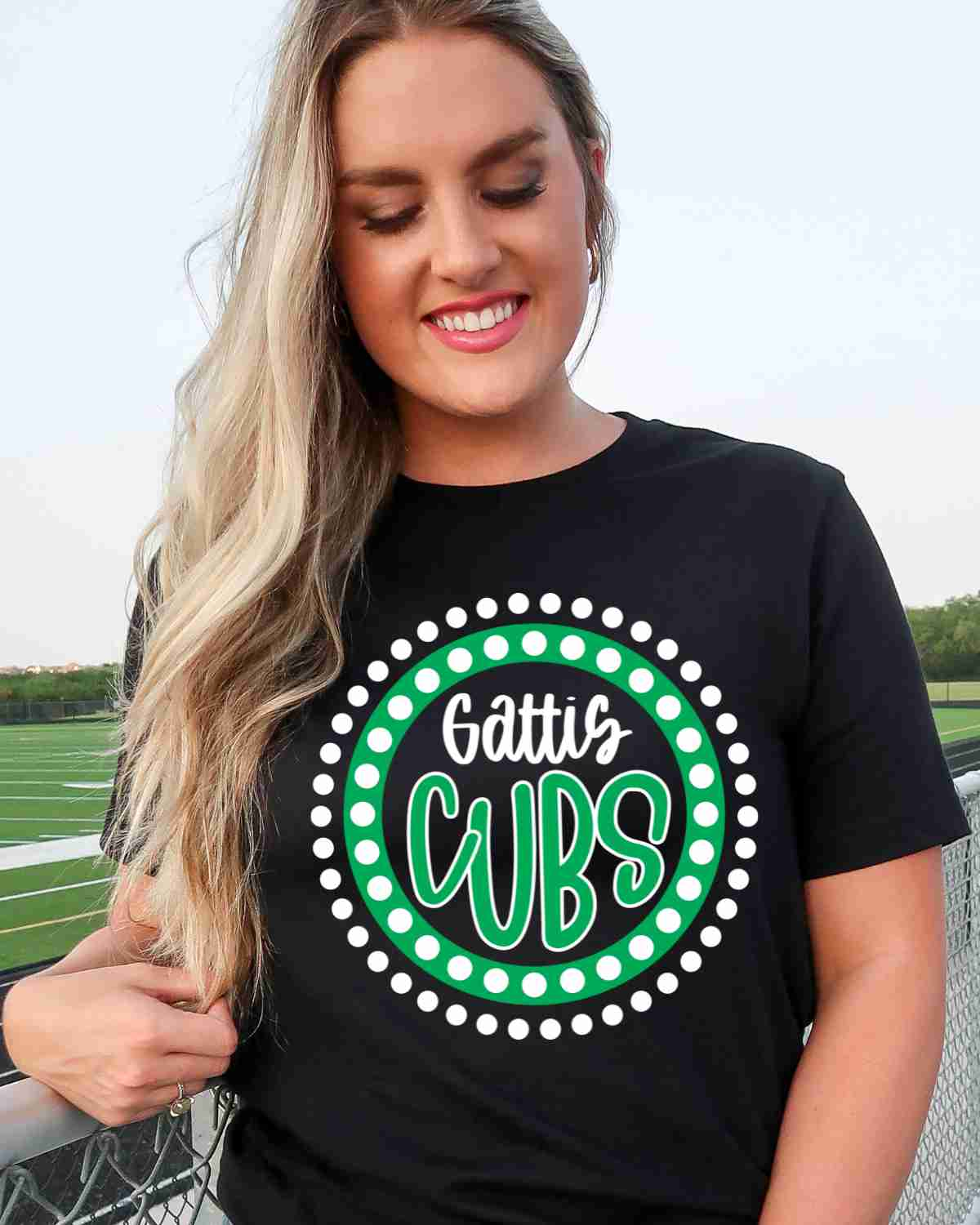 Gattis Cubs Spirit Circle Dot DTF Transfer